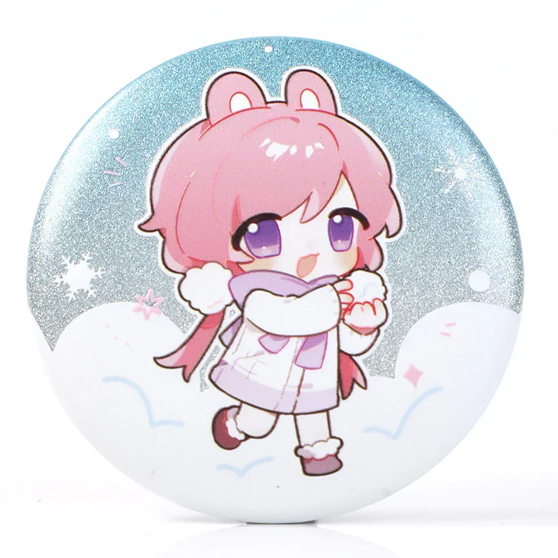 Custom 3D Glitter Holographic Button Pins - Image 12