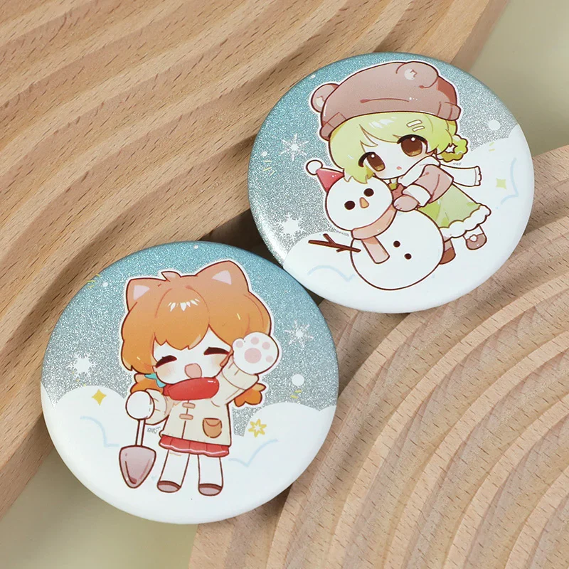 Custom 3D Glitter Holographic Button Pins - Image 14