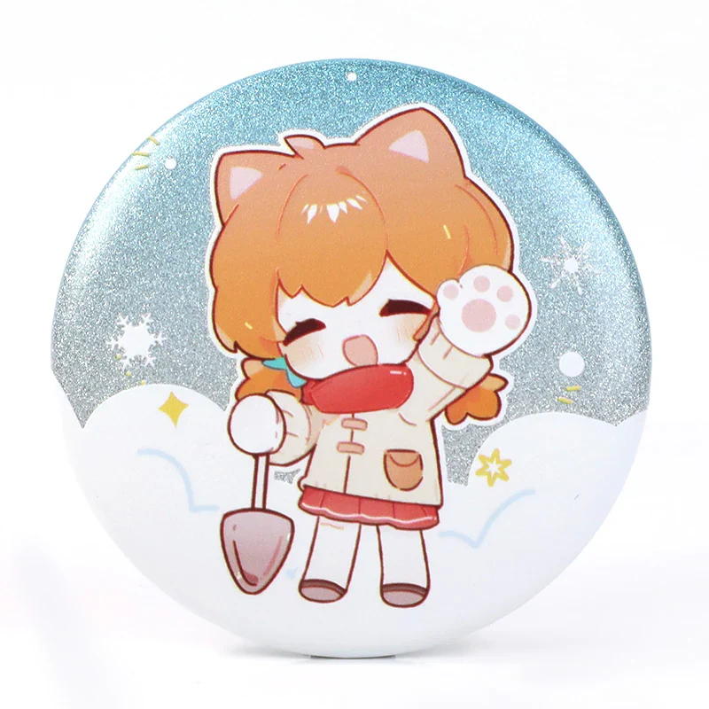 Custom 3D Glitter Holographic Button Pins - Image 4