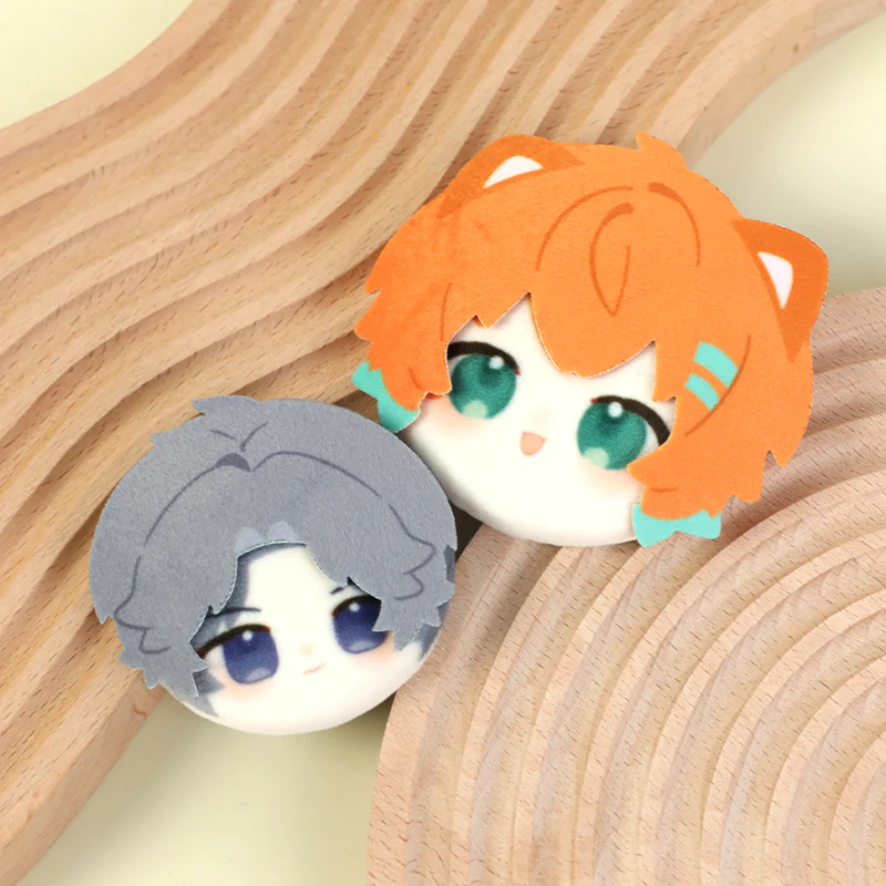 Custom 3D Plush Head Button Pins - Image 7