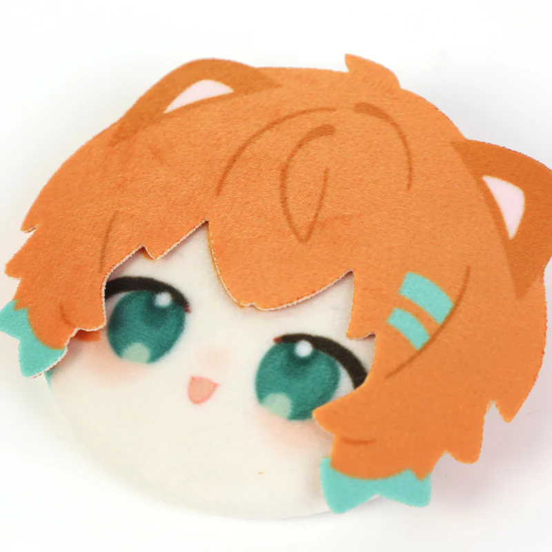 Custom 3D Plush Head Button Pins - Image 8