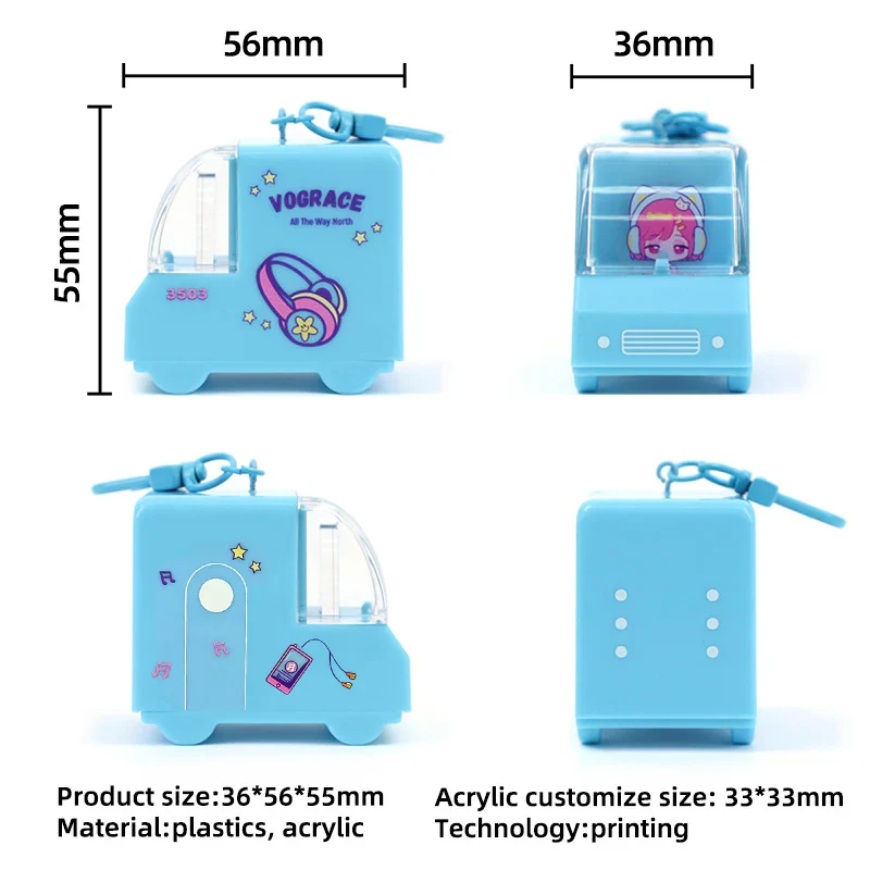 Custom Acrylic 3D Cartoon Car Charms - Image 4