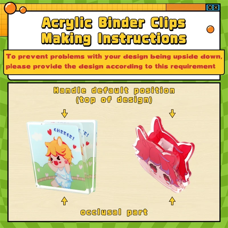 Custom Acrylic Binder Clips - Image 2