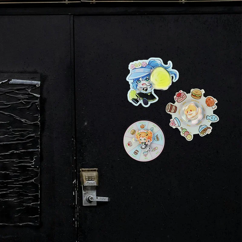 Custom Acrylic Double Layer Spinning Fridge Magnets - Image 4