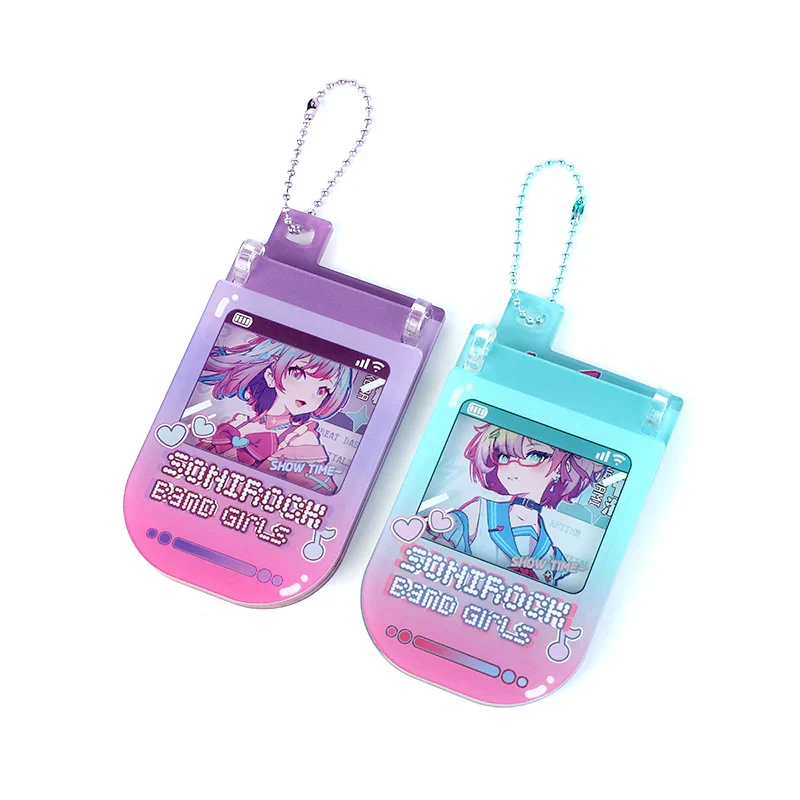 Custom Acrylic Flip Phone Hinged Keychains - Image 2