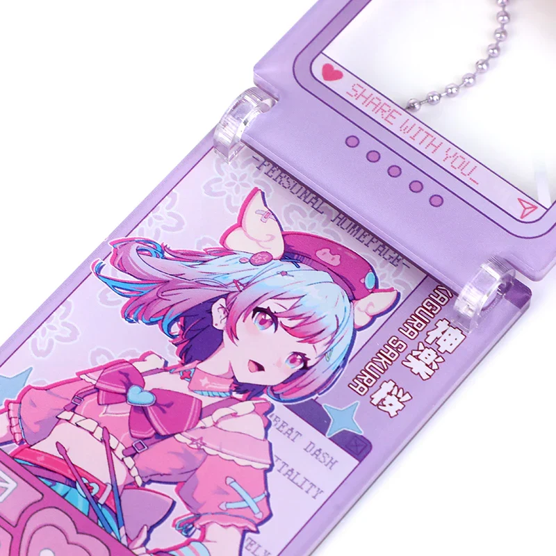 Custom Acrylic Flip Phone Hinged Keychains - Image 7