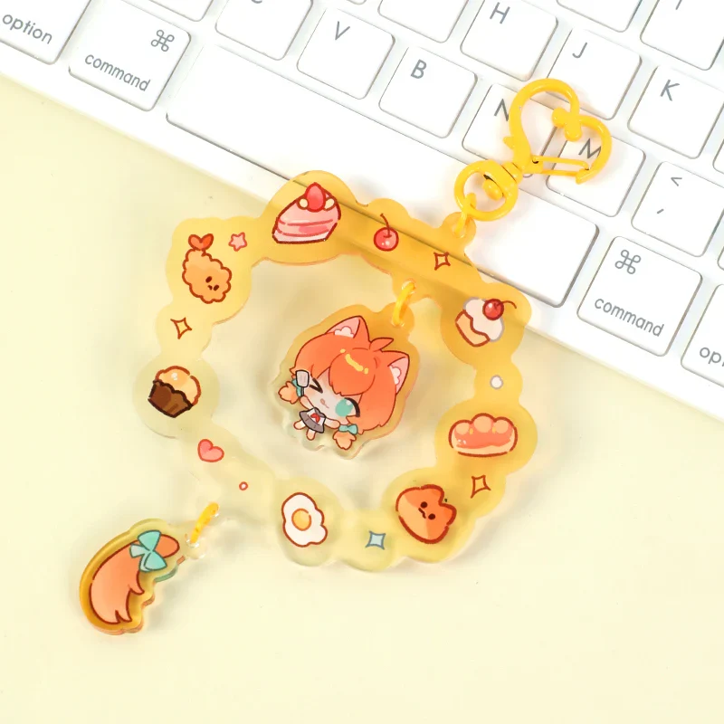 Custom Acrylic Wreath Dangling Shaker Keychains - Image 13