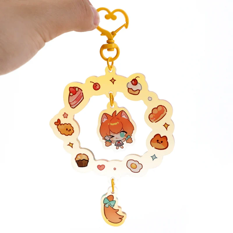 Custom Acrylic Wreath Dangling Shaker Keychains - Image 9