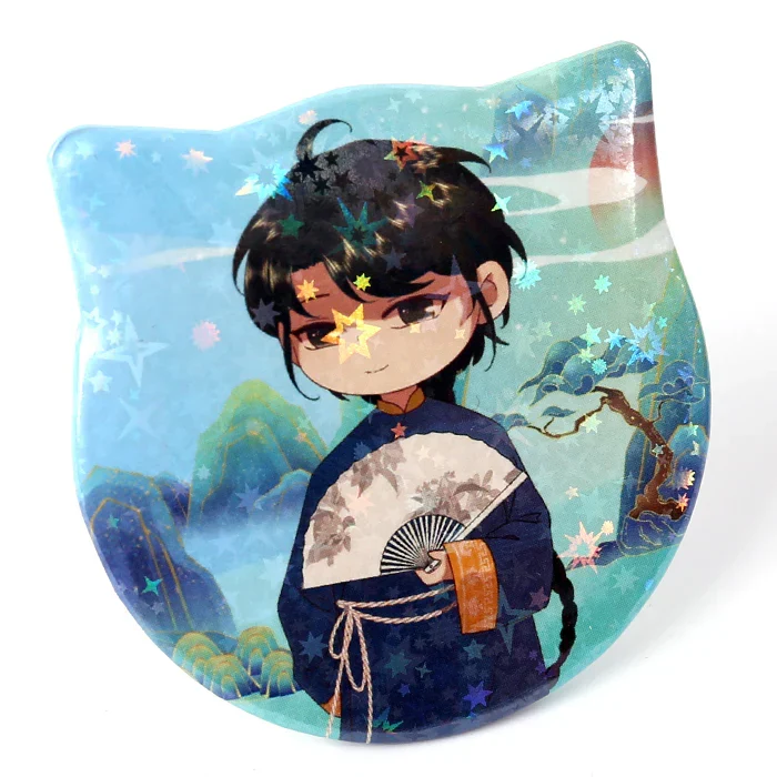 Custom Cat Ear Shapes Button Pins - Image 11