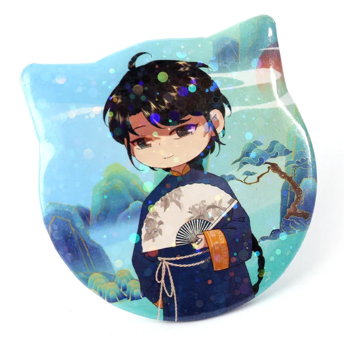Custom Cat Ear Shapes Button Pins - Image 15