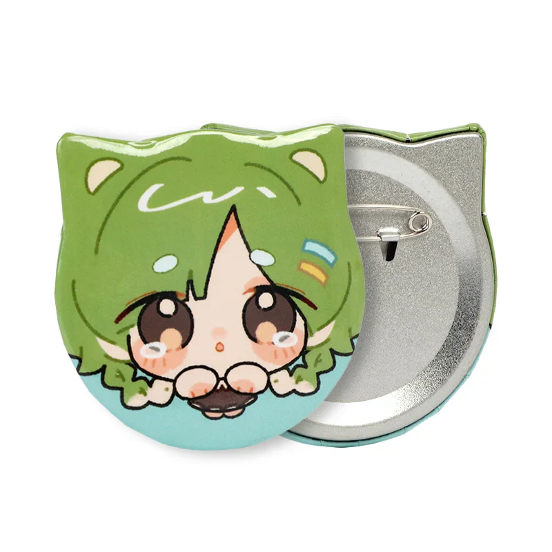 Custom Cat Ear Shapes Button Pins - Image 4