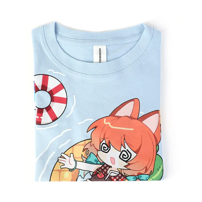 Custom Children's T Shirts Printing Cotton Crew Neck T-Shirts - Image 2