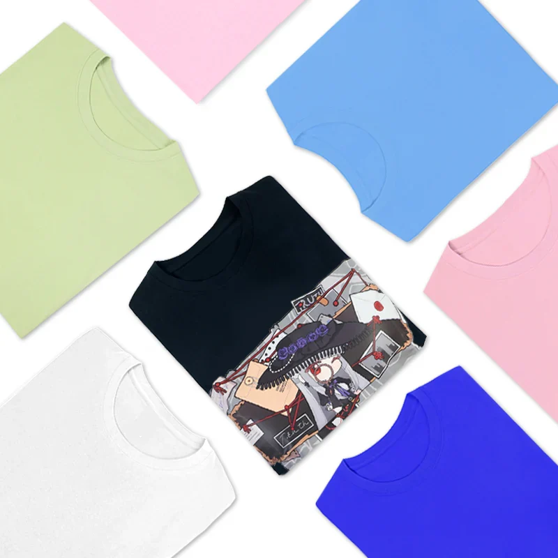 Custom Children's T Shirts Printing Cotton Crew Neck T-Shirts - Image 6