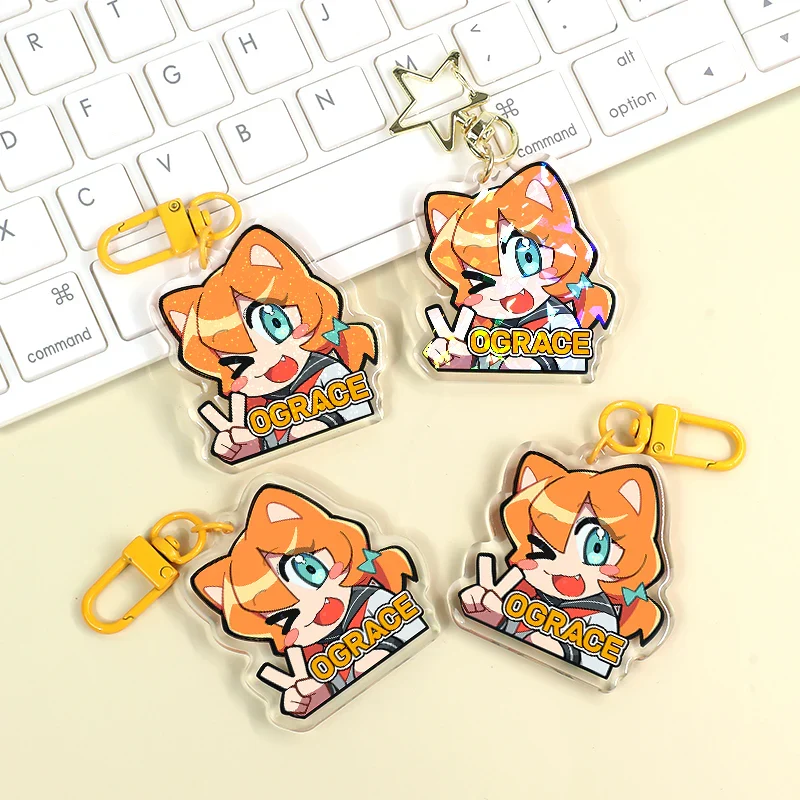 Custom Clear Acrylic Keychains Single Side Printing - Image 7