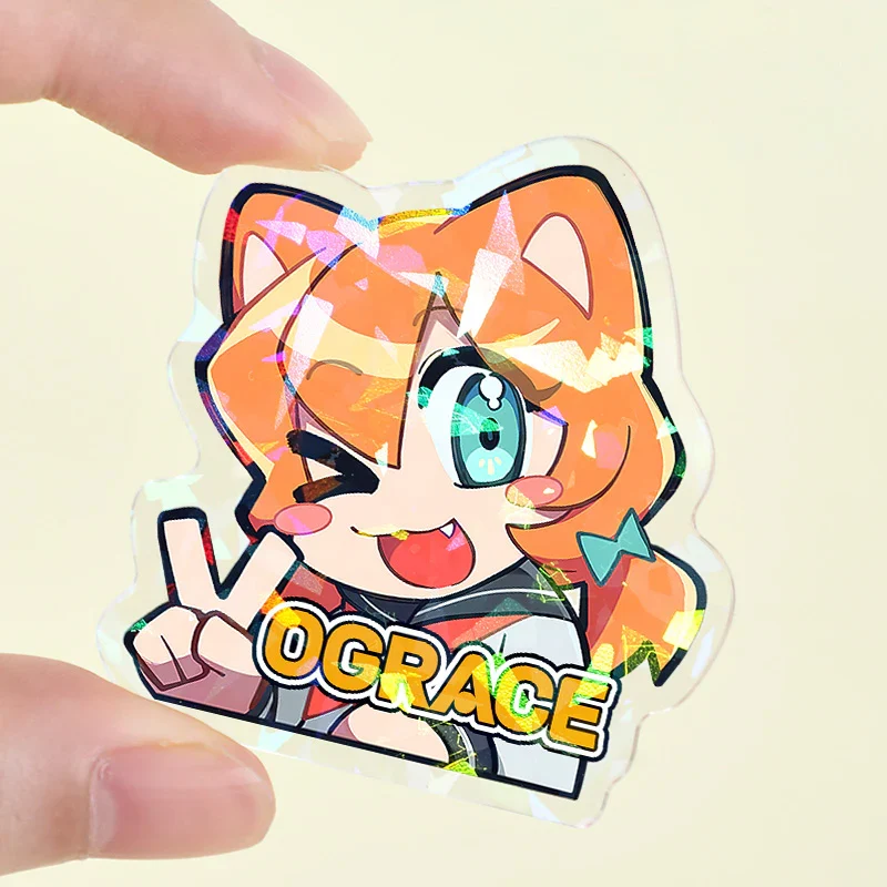 Custom Clear Acrylic Pins - Image 4