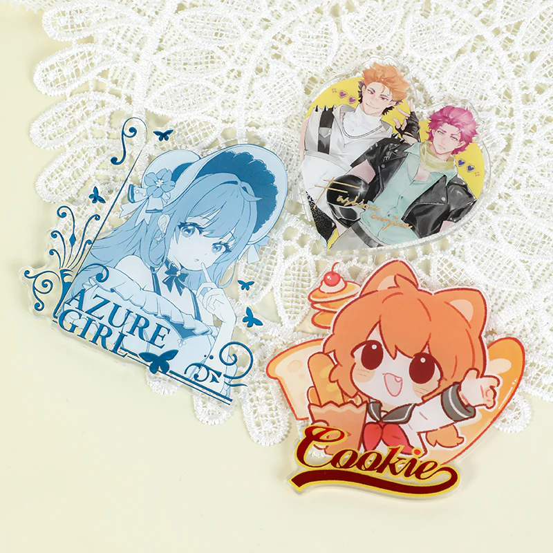 Custom Clear Raised Foil Stamping Acrylic Fridge Magnets - Image 13