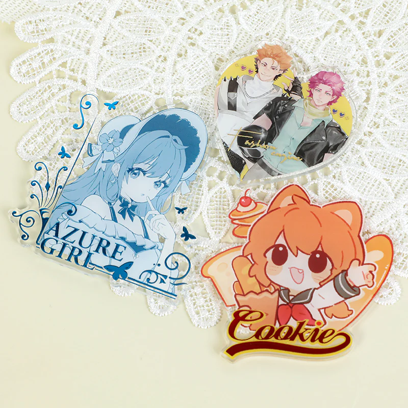 Custom Clear Raised Foil Stamping Acrylic Fridge Magnets - Image 14