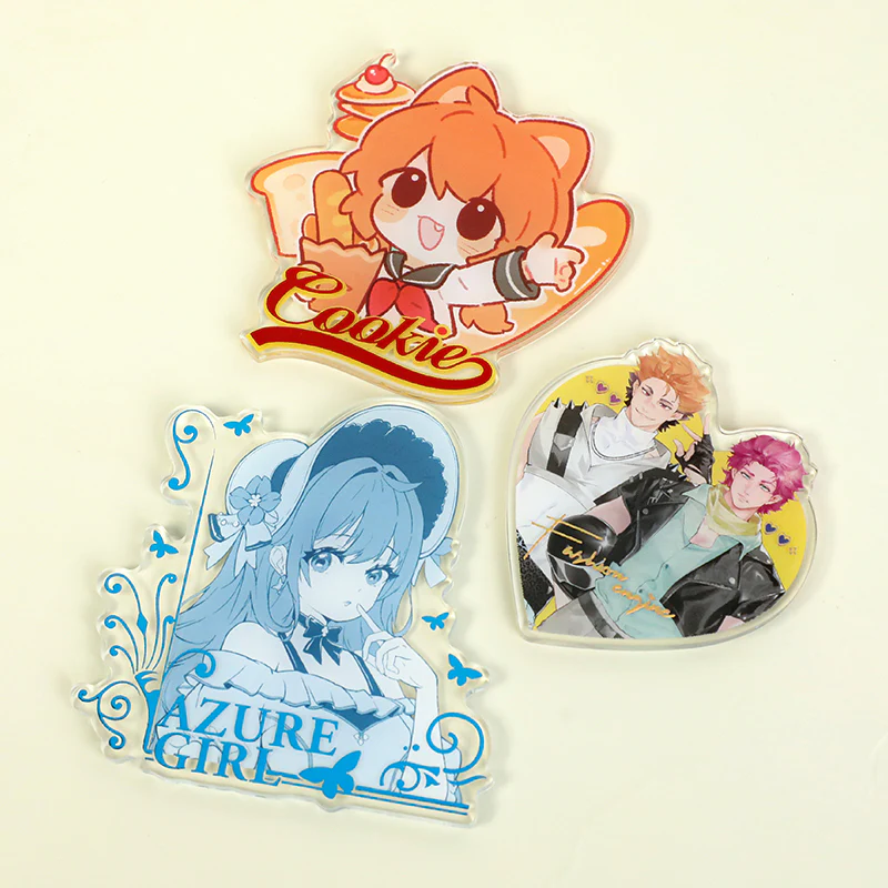 Custom Clear Raised Foil Stamping Acrylic Fridge Magnets - Image 15