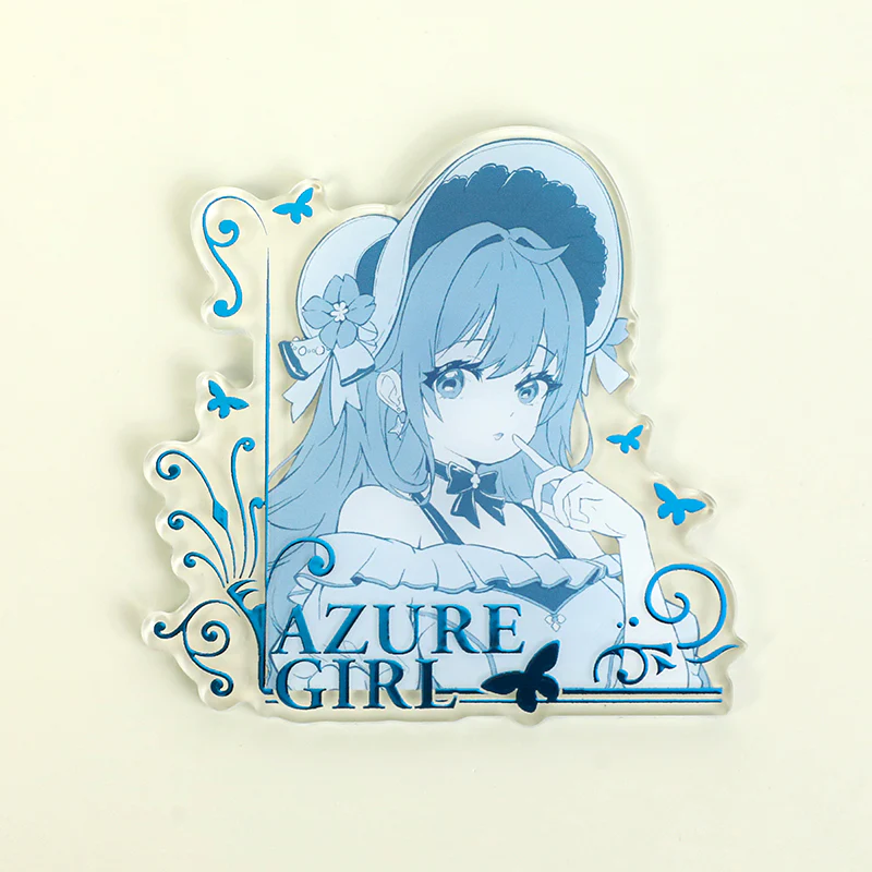 Custom Clear Raised Foil Stamping Acrylic Fridge Magnets - Image 17