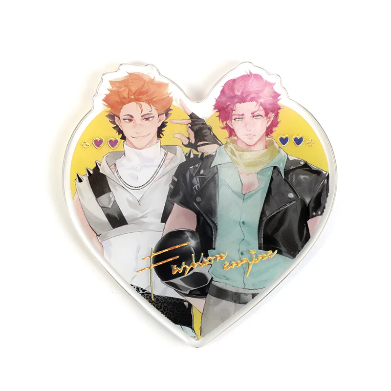 Custom Clear Raised Foil Stamping Acrylic Fridge Magnets - Image 21