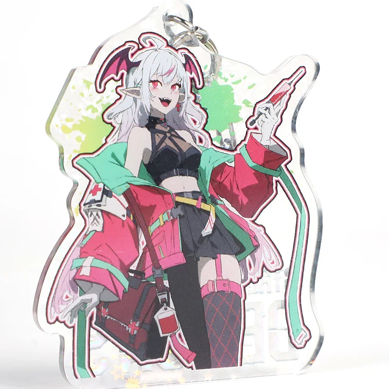 Custom Cold Foil Stamping Holographic Clear Acrylic Keychains - Image 6