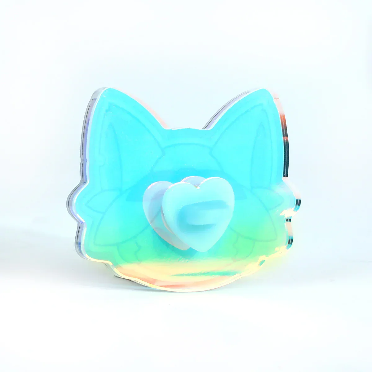 Custom Cold Foil Stamping Holographic Rainbow Acrylic Pins - Image 6