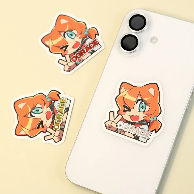 Custom Cold Foil Stamping Raised Foil Printing Stickers - Image 8
