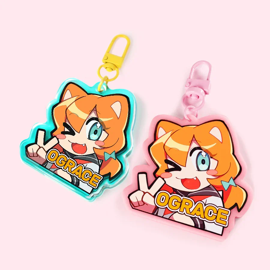 Custom Colored Acrylic Keychains - Image 2