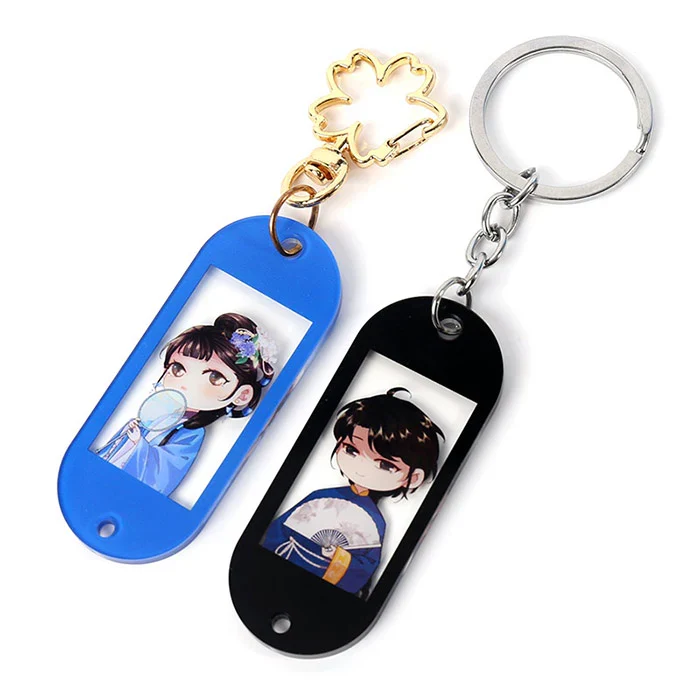 Custom Colored Hotel Motel Acrylic Keychains - Image 3