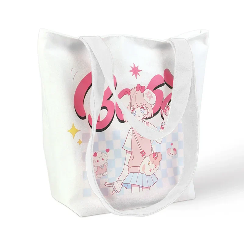 Custom Dual-Use Canvas Tote Bags With Strap - Image 3