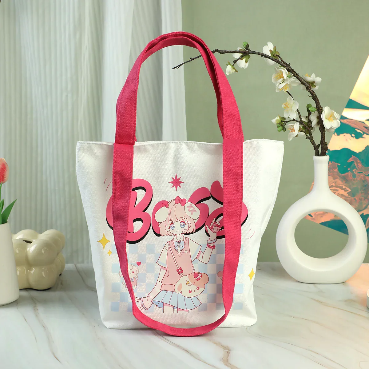 Custom Dual-Use Canvas Tote Bags With Strap - Image 7
