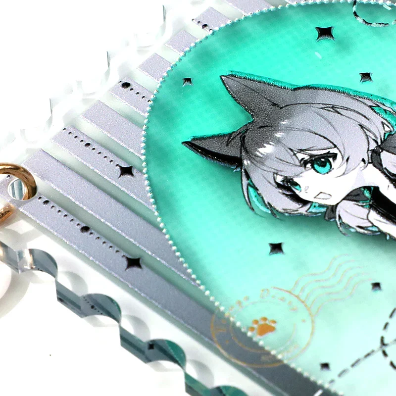 Custom Embossed Acrylic Keychain - Image 2