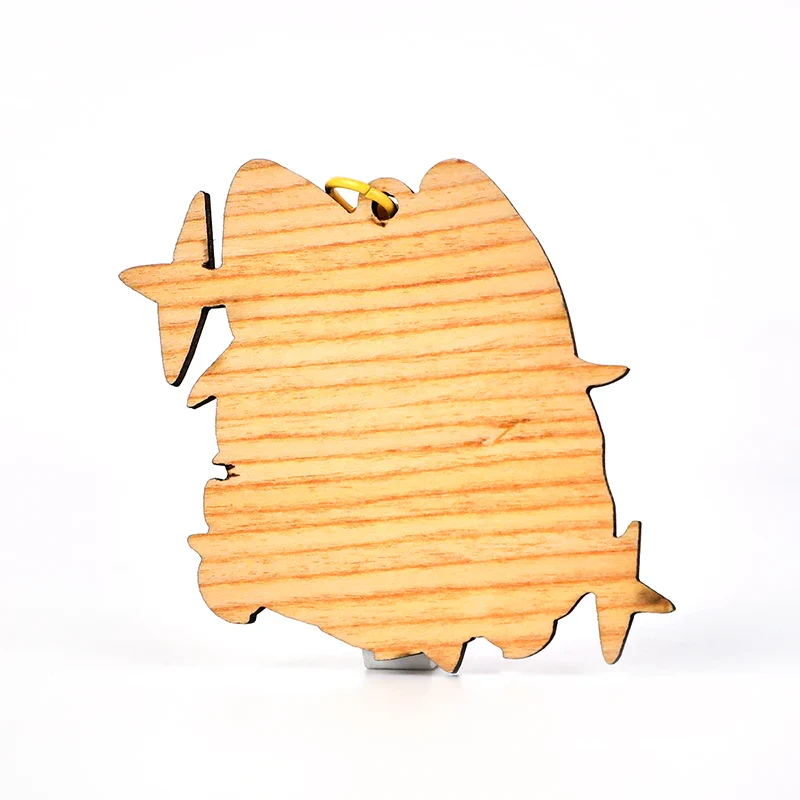 Custom Full Bleed Synthetic Wooden Keychains - Image 2