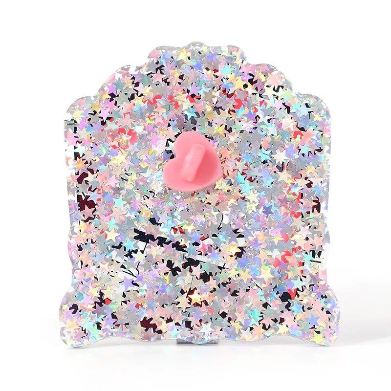 Custom Glitter Acrylic Pins - Image 2
