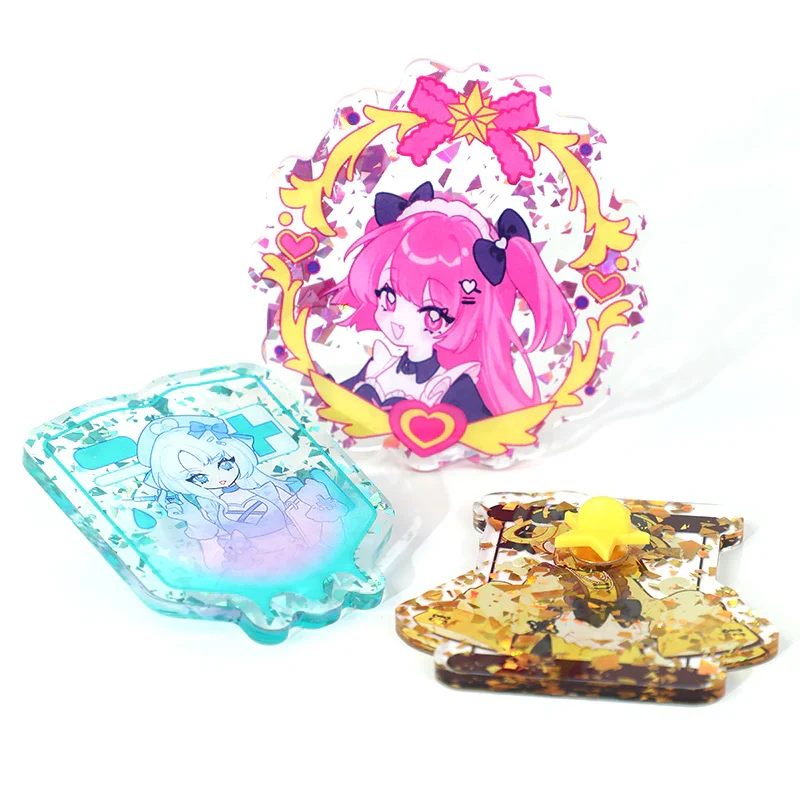 Custom Glitter Acrylic Pins - Image 8