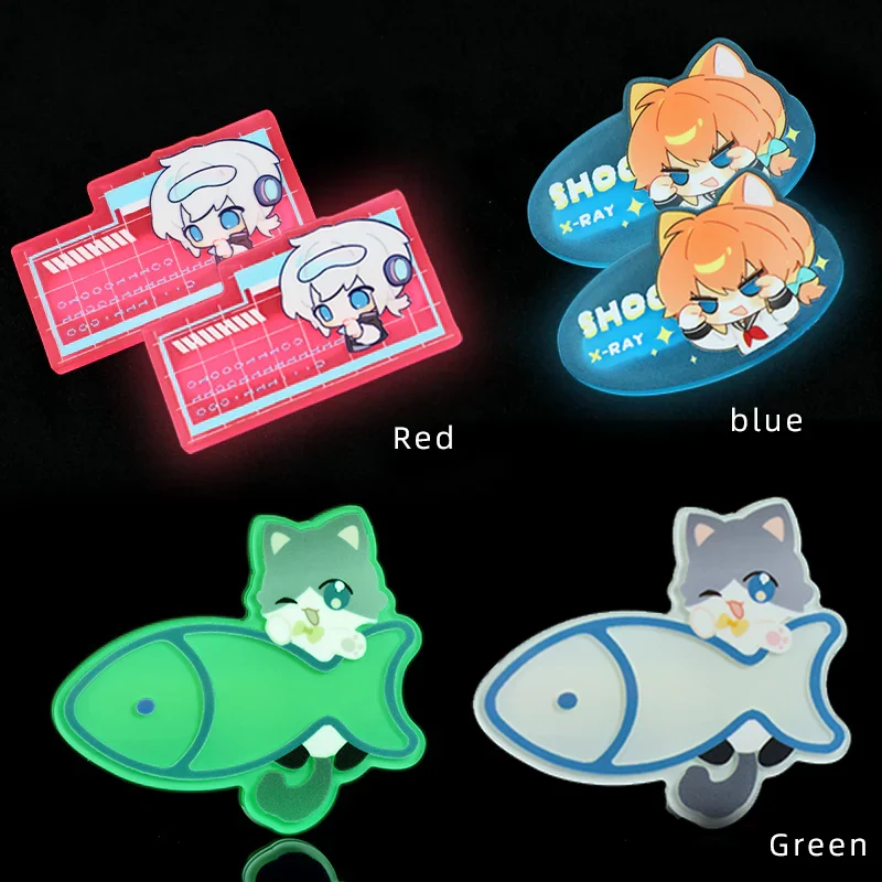 Custom Glow In The Dark Acrylic Hair Clip - Image 13
