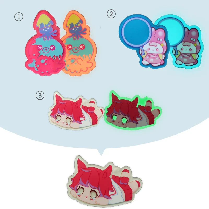 Custom Glow In The Dark Acrylic Pins - Image 3
