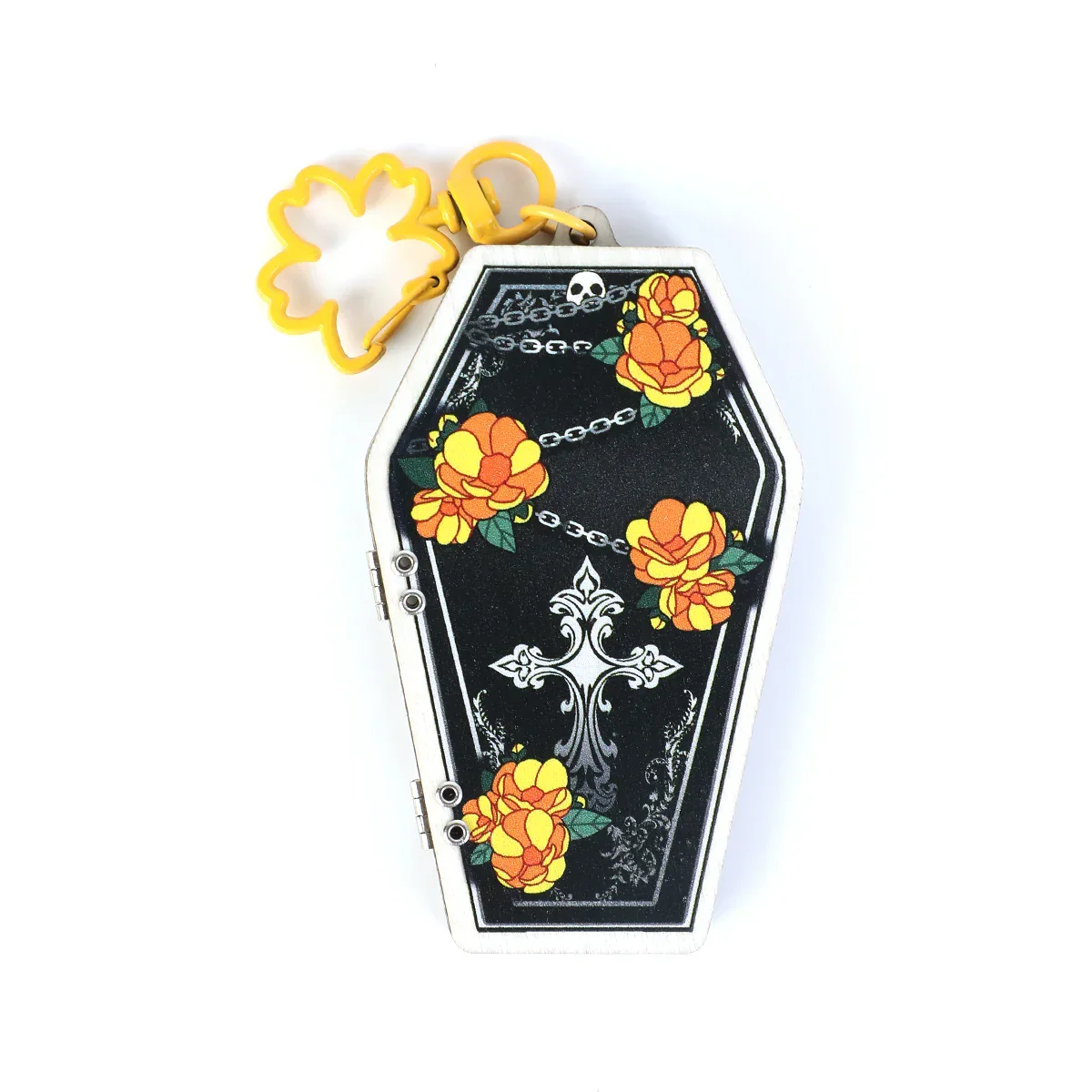 Custom Hinged Synthetic Wooden Keychains - Image 2