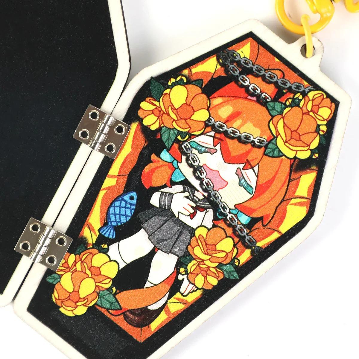 Custom Hinged Synthetic Wooden Keychains - Image 4