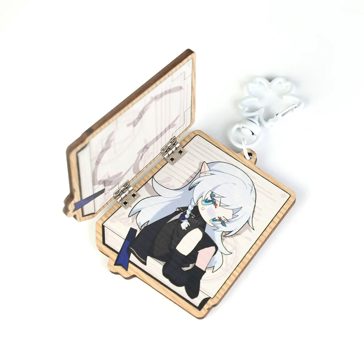 Custom Hinged Synthetic Wooden Keychains - Image 5