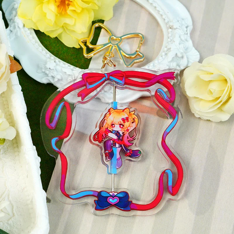 Custom Hollow Rotating Acrylic Keychains - Image 3