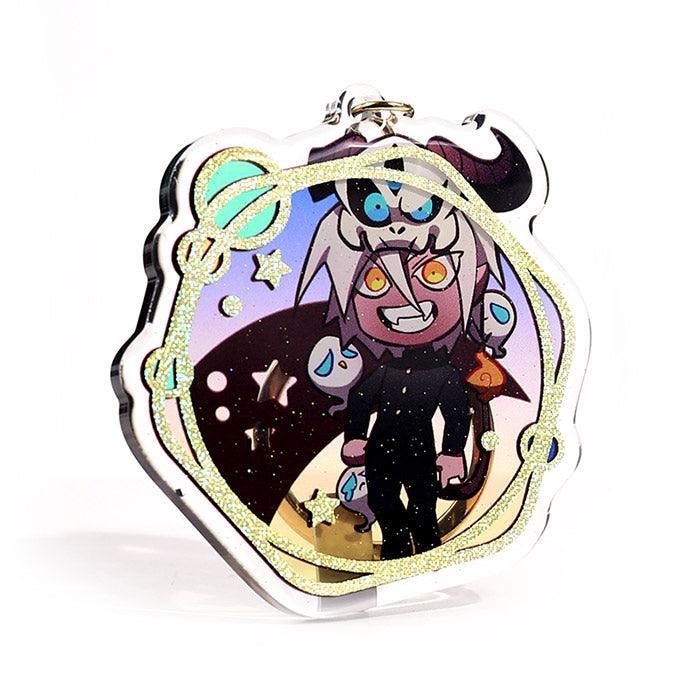 Custom Hot Stamping Glitter Epoxy Acrylic Keychains - Image 3