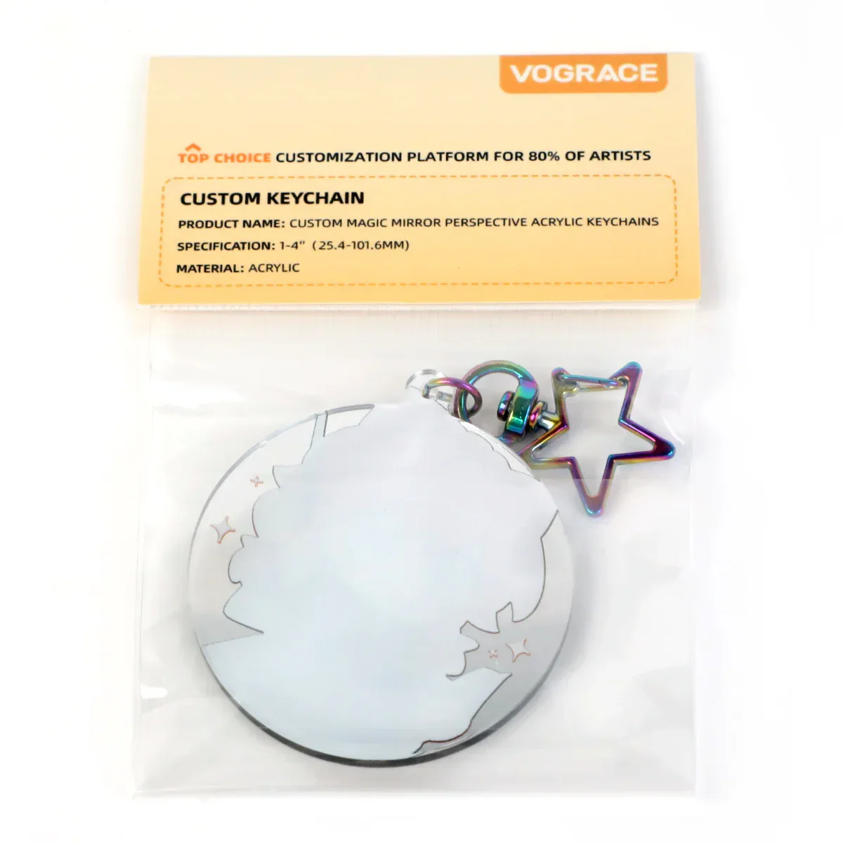 Custom Magic Mirror Perspective Acrylic Keychains - Image 14