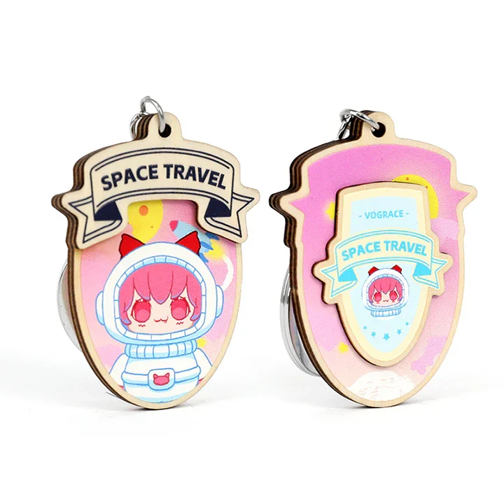 Custom Multilayer Wooden Keychains - Image 5