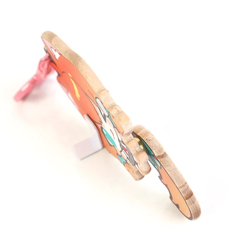 Custom Nature Wooden Spinning Keychains - Image 3