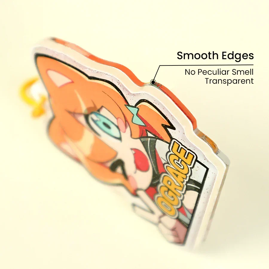 Custom Non Clear Acrylic Keychain - Image 3