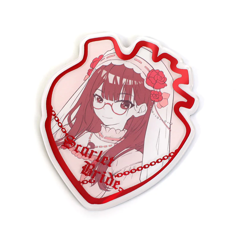 Custom Non-Clear Raised Foil Stamping Acrylic Fridge Magnets - Image 16