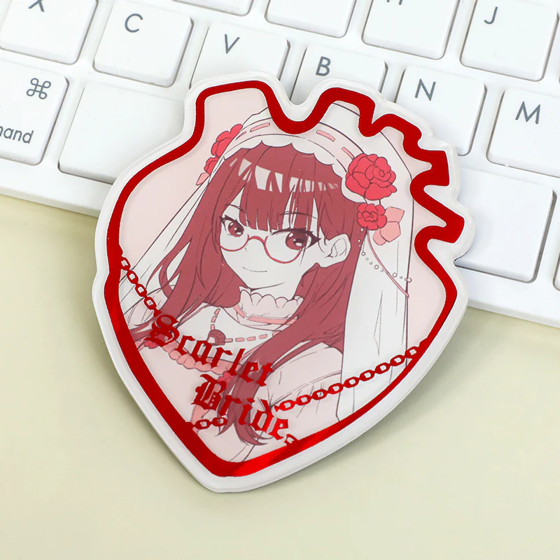 Custom Non-Clear Raised Foil Stamping Acrylic Fridge Magnets - Image 9