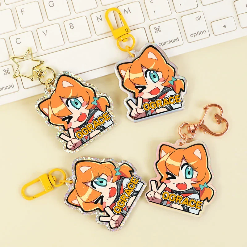 Custom Opaque Holographic Acrylic Keychains - Image 4
