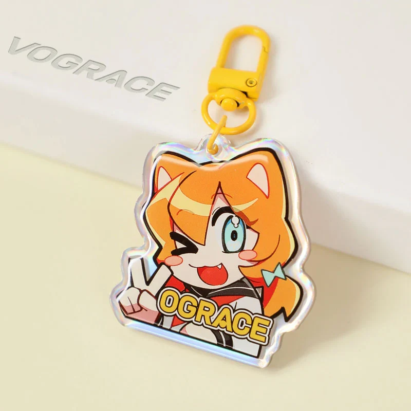 Custom Opaque Holographic Acrylic Keychains - Image 6